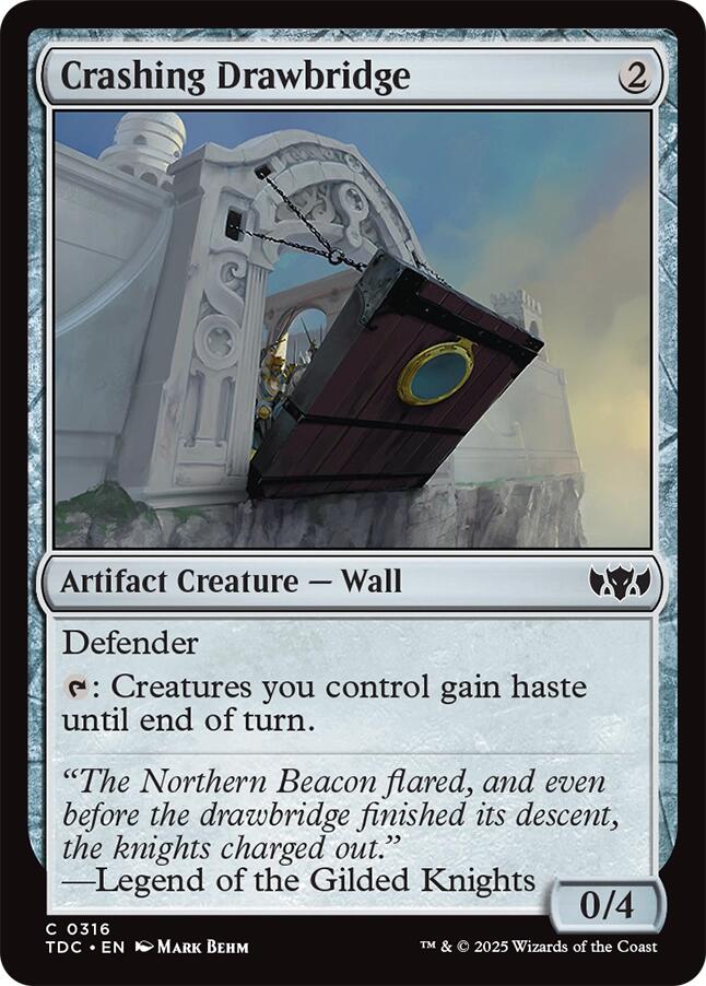 Crashing Drawbridge [Tarkir: Dragonstorm Commander] | L.A. Mood Comics and Games