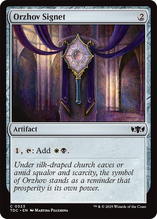 Orzhov Signet [Tarkir: Dragonstorm Commander] | L.A. Mood Comics and Games