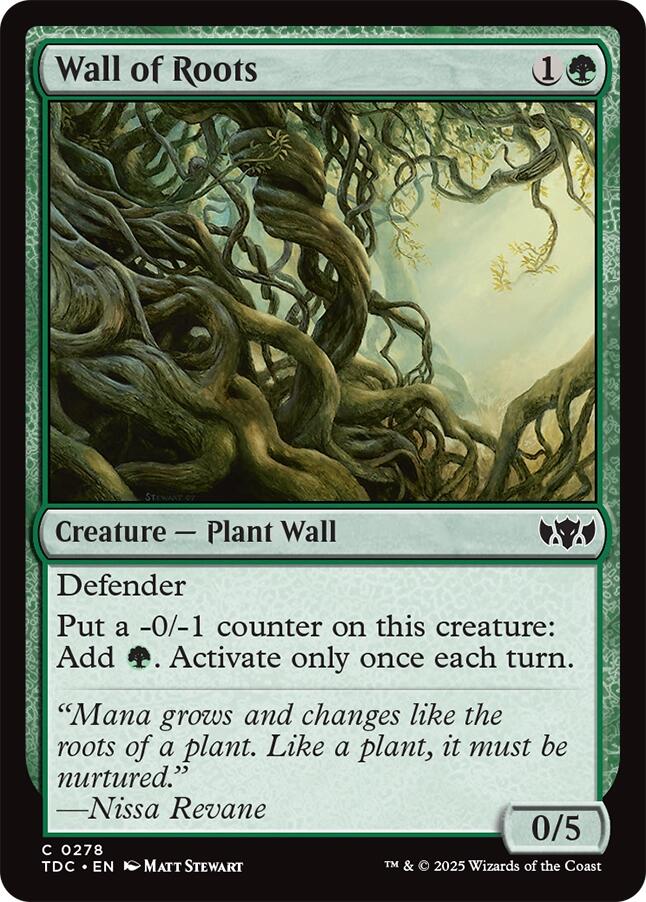 Wall of Roots [Tarkir: Dragonstorm Commander] | L.A. Mood Comics and Games