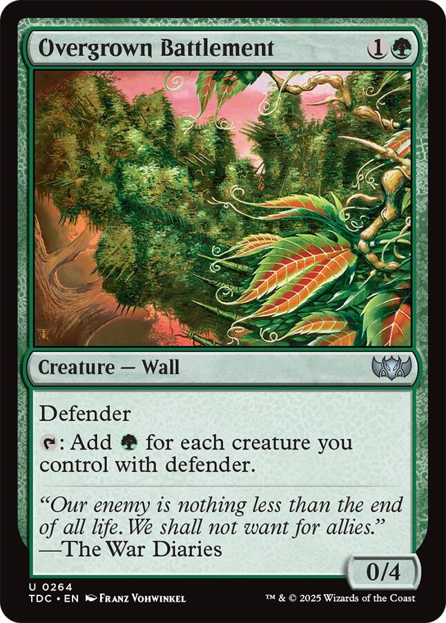 Overgrown Battlement [Tarkir: Dragonstorm Commander] | L.A. Mood Comics and Games