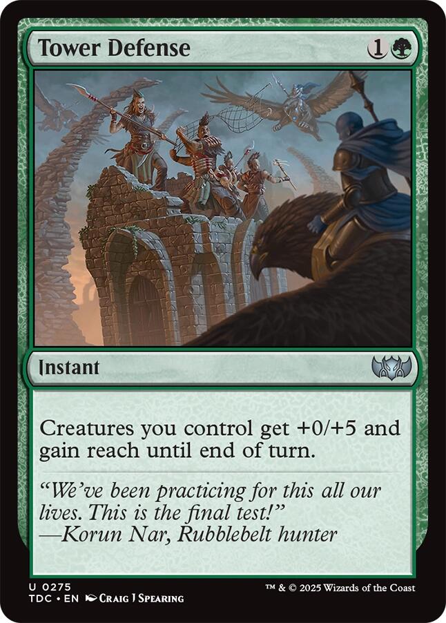 Tower Defense [Tarkir: Dragonstorm Commander] | L.A. Mood Comics and Games