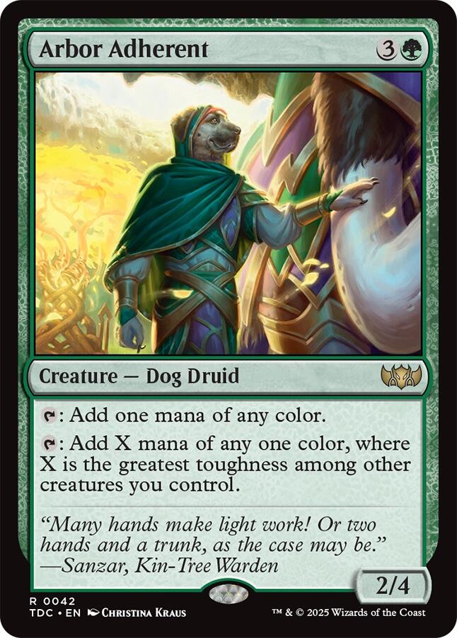 Arbor Adherent [Tarkir: Dragonstorm Commander] | L.A. Mood Comics and Games