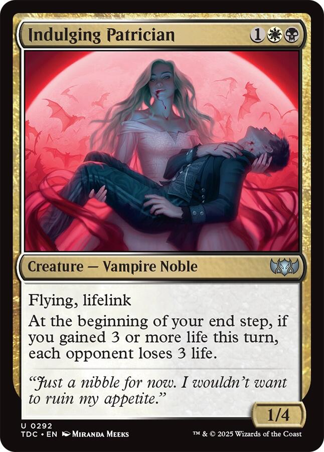 Indulging Patrician [Tarkir: Dragonstorm Commander] | L.A. Mood Comics and Games