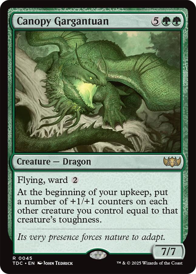 Canopy Gargantuan [Tarkir: Dragonstorm Commander] | L.A. Mood Comics and Games