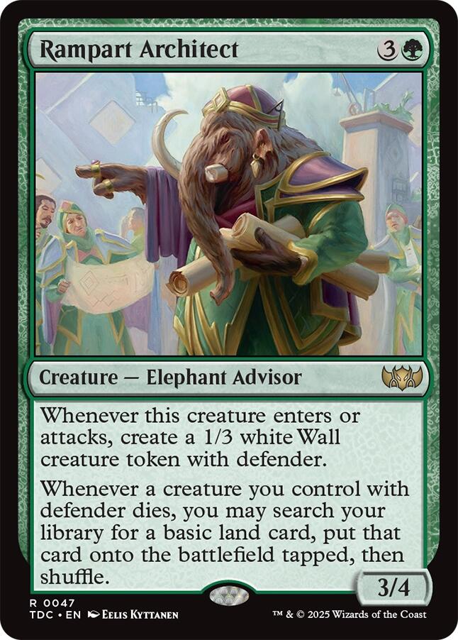 Rampart Architect [Tarkir: Dragonstorm Commander] | L.A. Mood Comics and Games