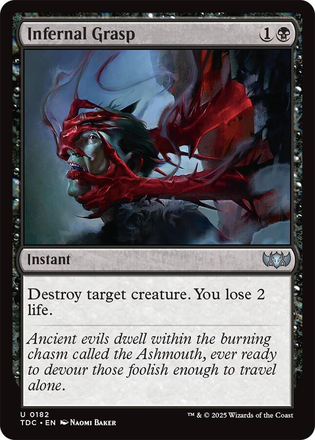 Infernal Grasp [Tarkir: Dragonstorm Commander] | L.A. Mood Comics and Games
