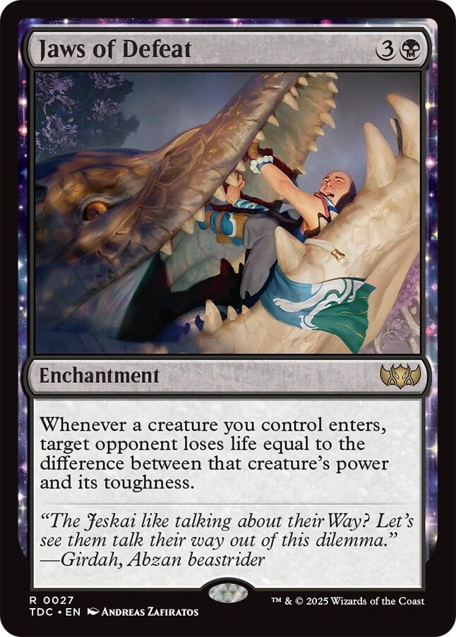 Jaws of Defeat [Tarkir: Dragonstorm Commander] | L.A. Mood Comics and Games