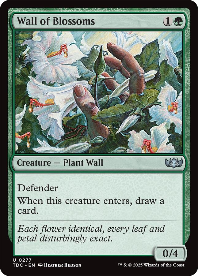 Wall of Blossoms [Tarkir: Dragonstorm Commander] | L.A. Mood Comics and Games