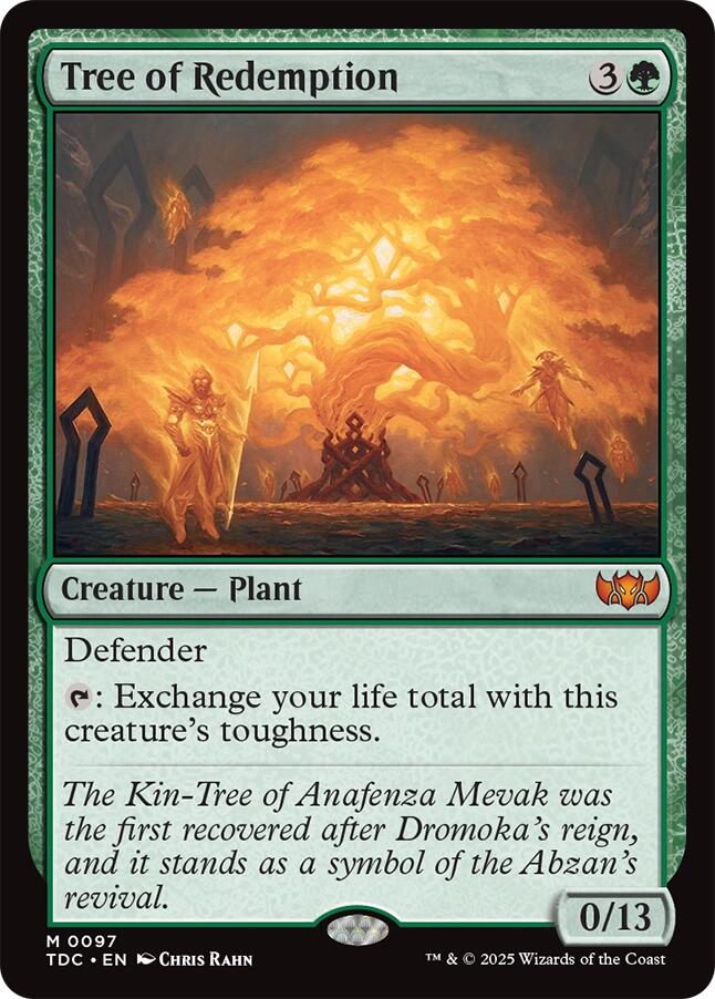Tree of Redemption [Tarkir: Dragonstorm Commander] | L.A. Mood Comics and Games