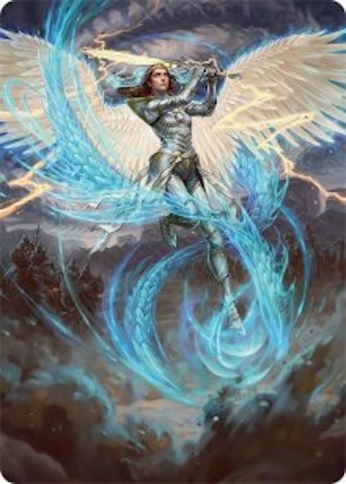Elspeth, Storm Slayer Art Card (49/54) [Tarkir: Dragonstorm Art Series] | L.A. Mood Comics and Games