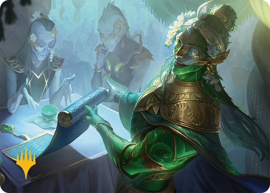Sibsig Appraiser Art Card (8/54) (Gold-Stamped Signature) [Tarkir: Dragonstorm Art Series] | L.A. Mood Comics and Games
