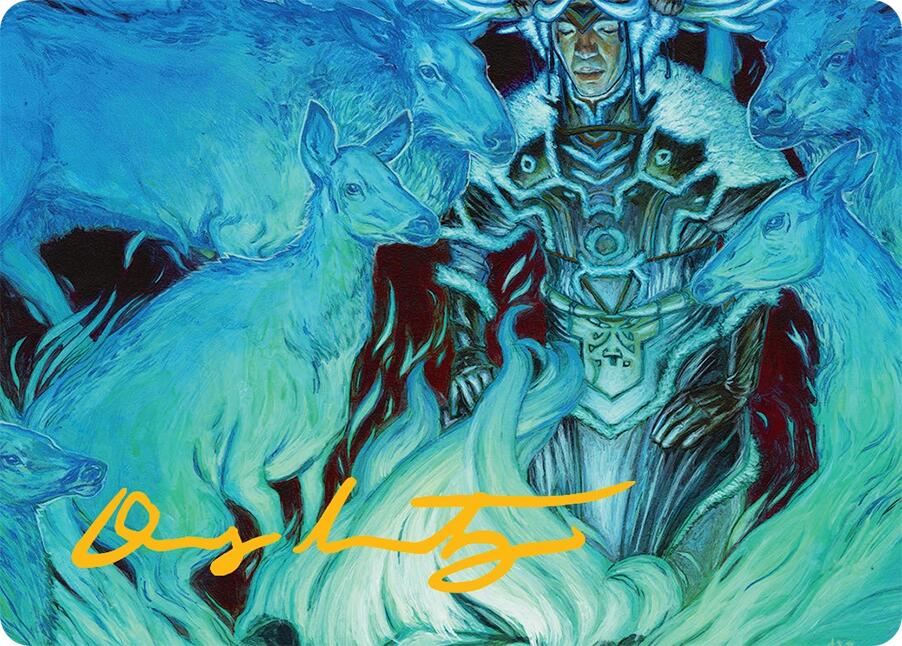 Unending Whisper Art Card (9/54) (Gold-Stamped Signature) [Tarkir: Dragonstorm Art Series] | L.A. Mood Comics and Games