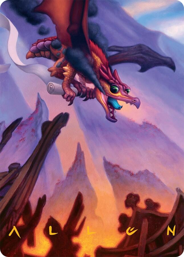 Scavenger Regent Art Card (45/54) (Gold-Stamped Signature) [Tarkir: Dragonstorm Art Series] | L.A. Mood Comics and Games