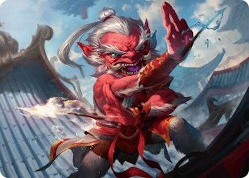 Devoted Duelist Art Card (15/54) [Tarkir: Dragonstorm Art Series] | L.A. Mood Comics and Games