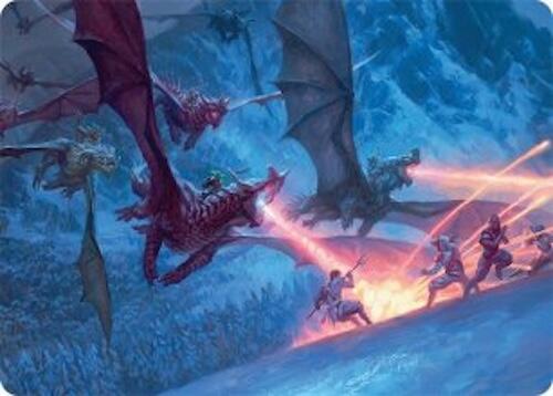 Dragonback Assault Art Card (22/54) [Tarkir: Dragonstorm Art Series] | L.A. Mood Comics and Games
