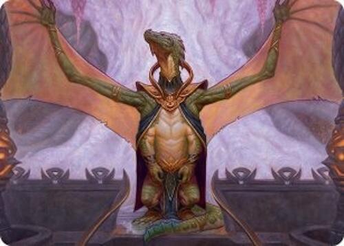 Kheru Goldkeeper Art Card (36/54) [Tarkir: Dragonstorm Art Series] | L.A. Mood Comics and Games