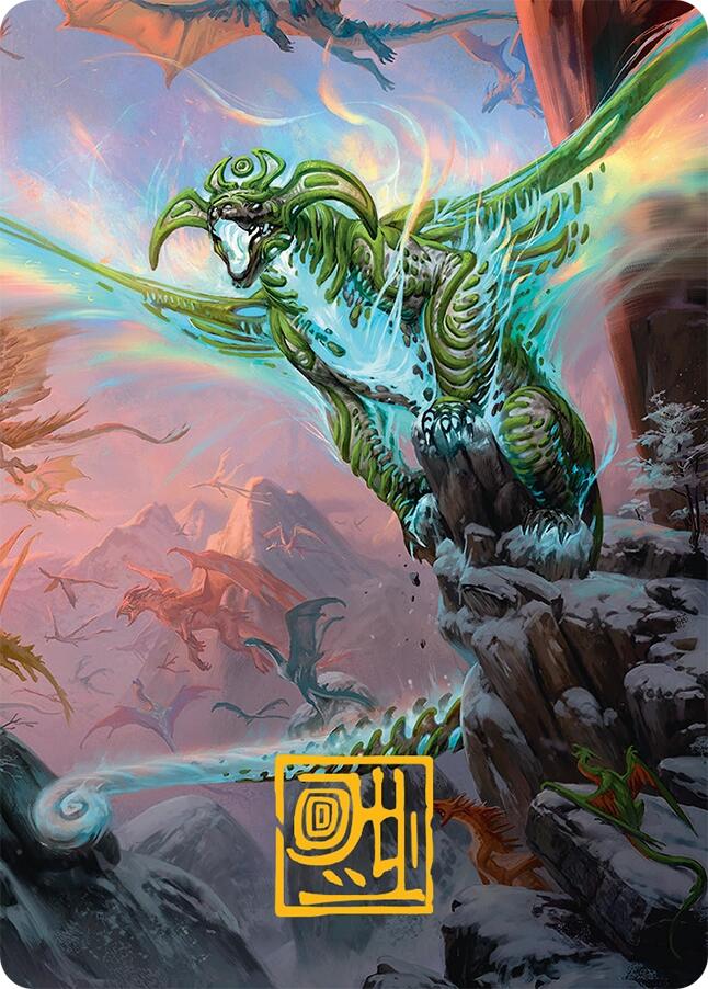 Ureni of the Unwritten Art Card (51/54) (Gold-Stamped Signature) [Tarkir: Dragonstorm Art Series] | L.A. Mood Comics and Games