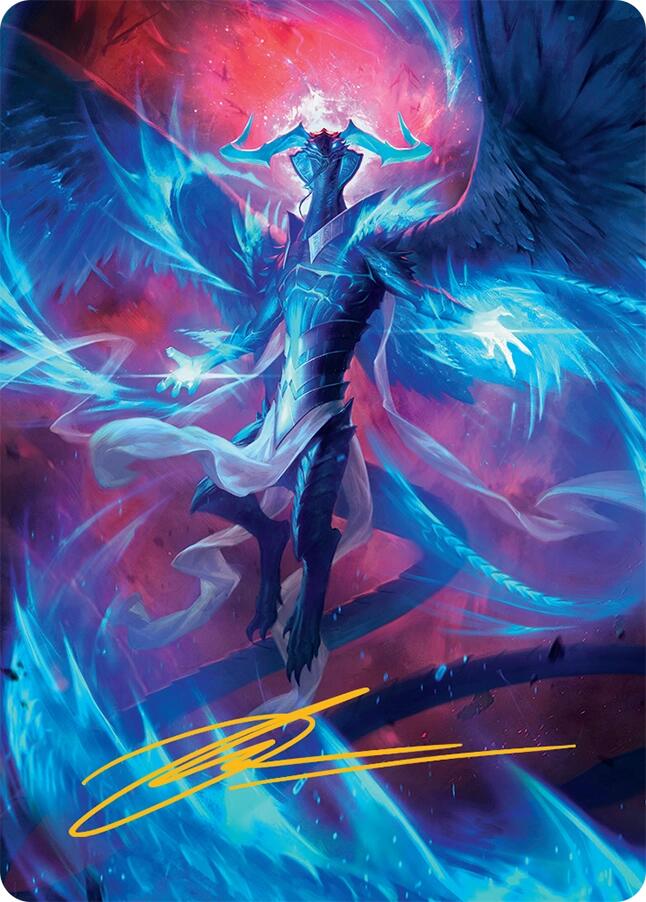 Ugin, Eye of the Storms Art Card (48/54) (Gold-Stamped Signature) [Tarkir: Dragonstorm Art Series] | L.A. Mood Comics and Games