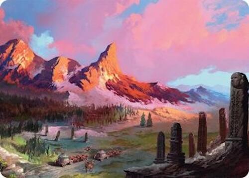 Rugged Highlands Art Card (29/54) [Tarkir: Dragonstorm Art Series] | L.A. Mood Comics and Games