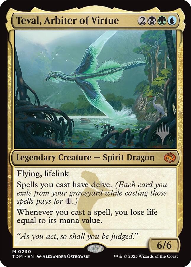 Teval, Arbiter of Virtue [Tarkir: Dragonstorm Promos] | L.A. Mood Comics and Games