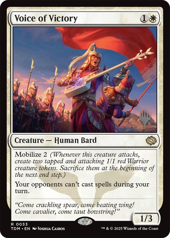 Voice of Victory [Tarkir: Dragonstorm Promos] | L.A. Mood Comics and Games
