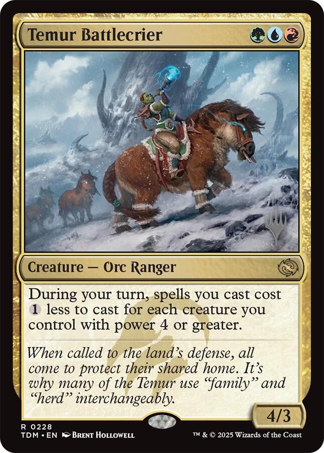 Temur Battlecrier [Tarkir: Dragonstorm Promos] | L.A. Mood Comics and Games