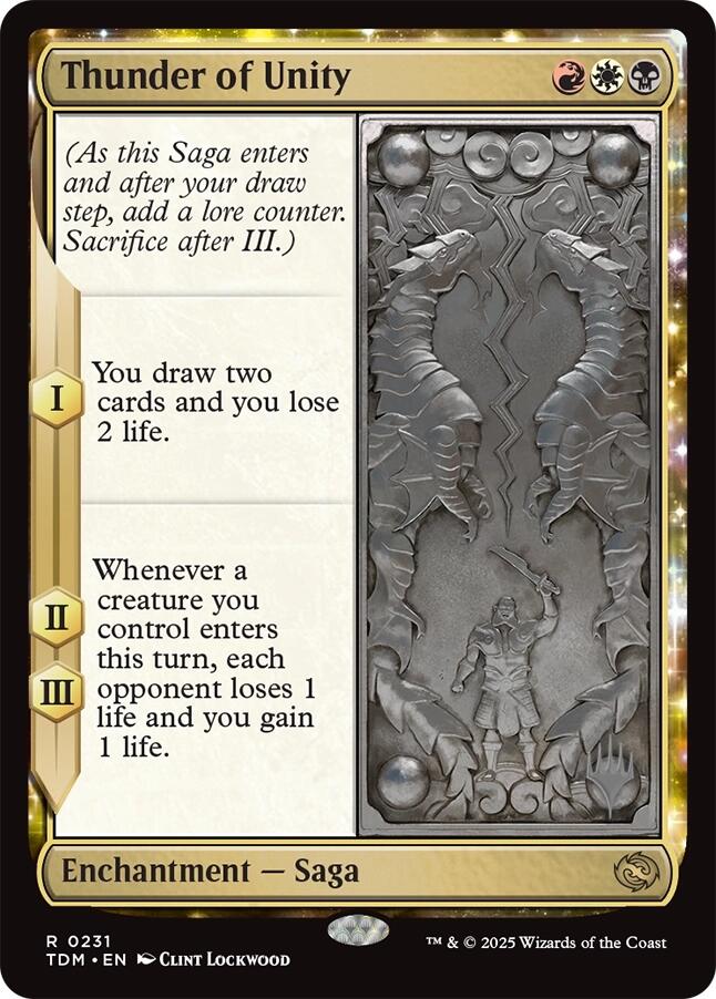 Thunder of Unity [Tarkir: Dragonstorm Promos] | L.A. Mood Comics and Games