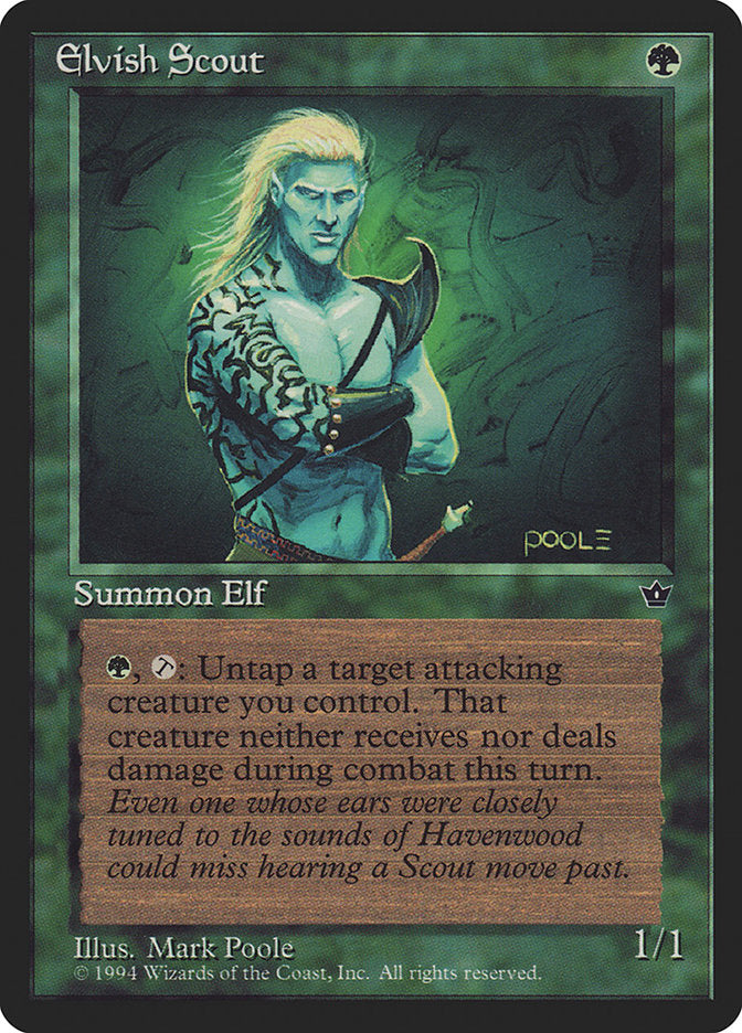 Elvish Scout (Mark Poole) [Fallen Empires] | L.A. Mood Comics and Games