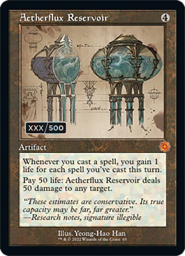 Aetherflux Reservoir (Retro Schematic) (Serialized) [The Brothers' War Retro Artifacts] | L.A. Mood Comics and Games