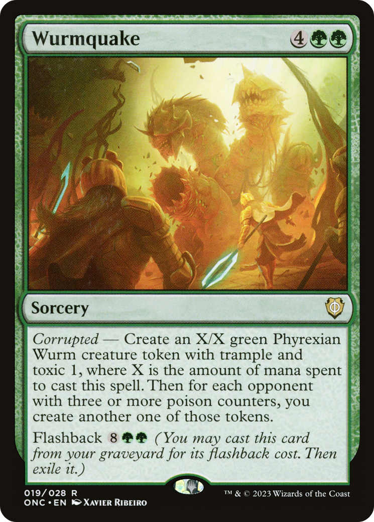 Wurmquake [Phyrexia: All Will Be One Commander] | L.A. Mood Comics and Games