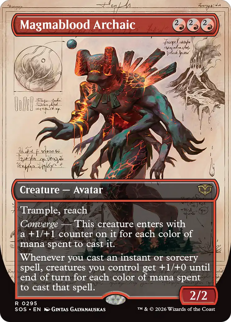 Magmablood Archaic (Borderless) [Secrets of Strixhaven] | L.A. Mood Comics and Games