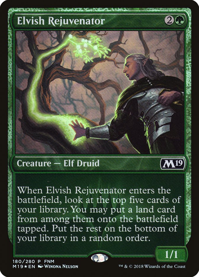 Elvish Rejuvenator (FNM) [Core Set 2019 Promos] | L.A. Mood Comics and Games