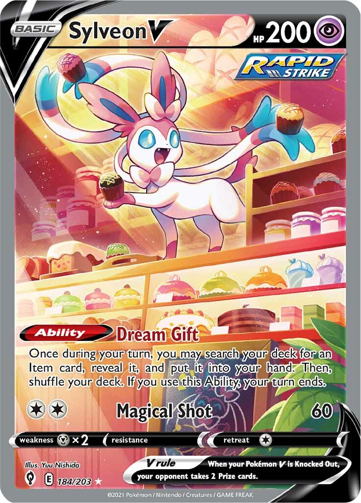 Sylveon V (184/203) [Sword & Shield: Evolving Skies] | L.A. Mood Comics and Games