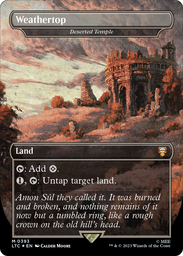 Weathertop - Deserted Temple (Surge Foil Realms and Relics) [The Lord of the Rings: Tales of Middle-Earth Commander] | L.A. Mood Comics and Games