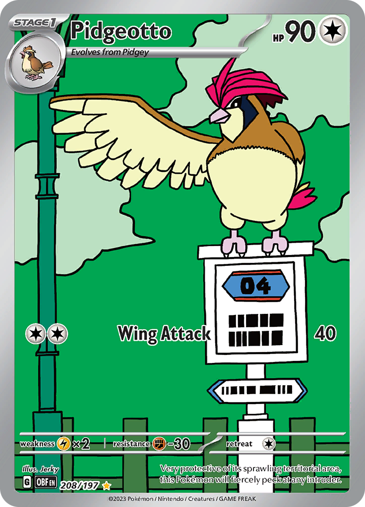 Pidgeotto (208/197) [Scarlet & Violet: Obsidian Flames] | L.A. Mood Comics and Games