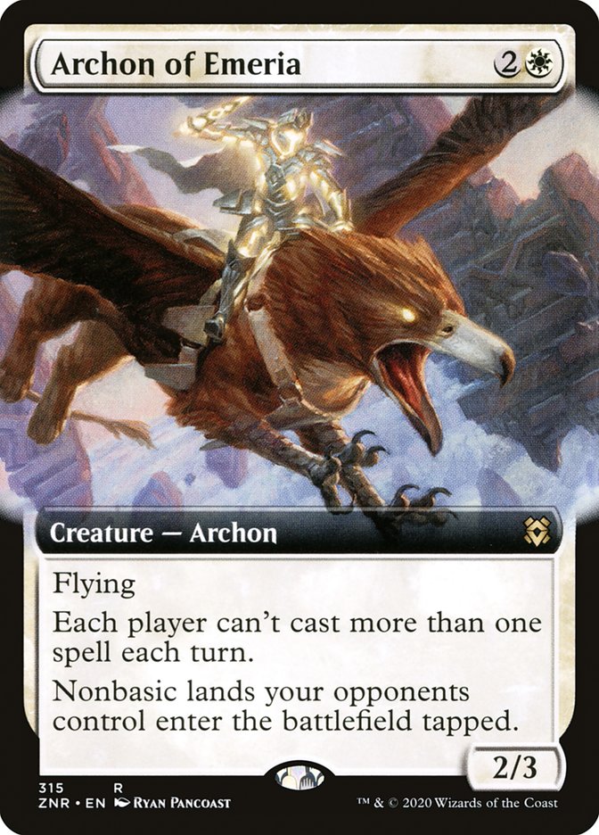 Archon of Emeria (Extended Art) [Zendikar Rising] | L.A. Mood Comics and Games