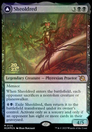 Sheoldred // The True Scriptures [March of the Machine Prerelease Promos] | L.A. Mood Comics and Games
