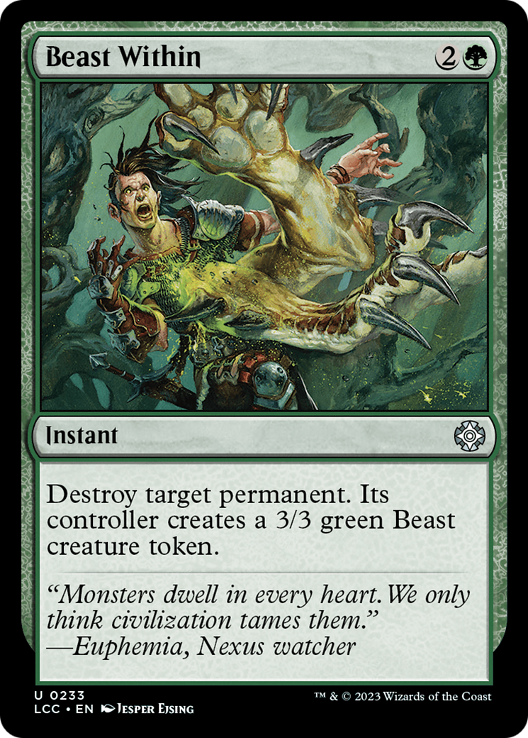 Beast Within [The Lost Caverns of Ixalan Commander] | L.A. Mood Comics and Games