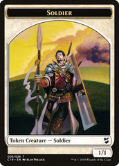 Cat // Soldier Double-Sided Token [Commander 2018 Tokens] | L.A. Mood Comics and Games
