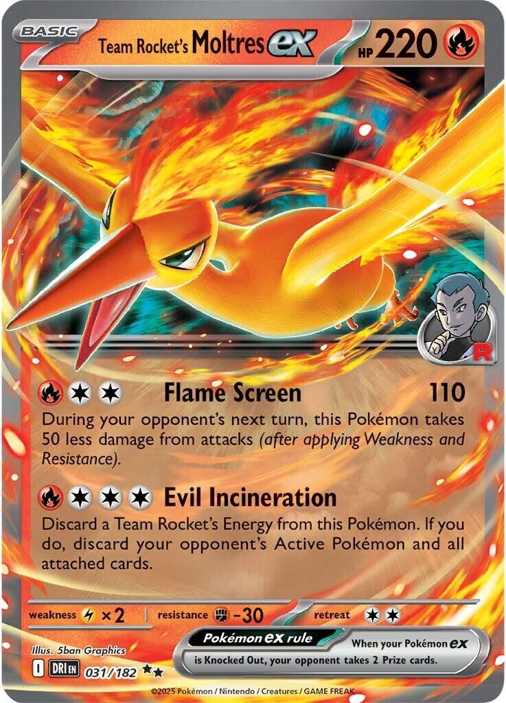 Team Rocket's Moltres ex (031/182) [Scarlet & Violet: Destined Rivals] | L.A. Mood Comics and Games