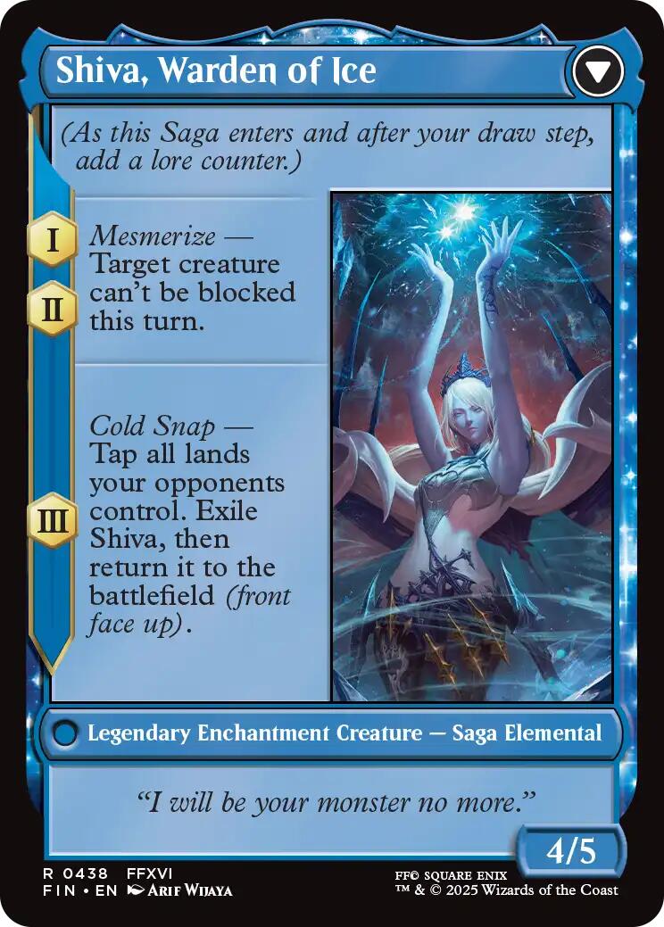 Jill, Shiva's Dominant // Shiva, Warden of Ice (Extended Art) [FINAL FANTASY] | L.A. Mood Comics and Games