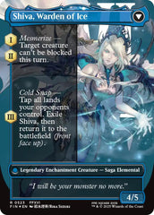 Jill, Shiva's Dominant // Shiva, Warden of Ice (Borderless) (Surge Foil) [FINAL FANTASY] | L.A. Mood Comics and Games