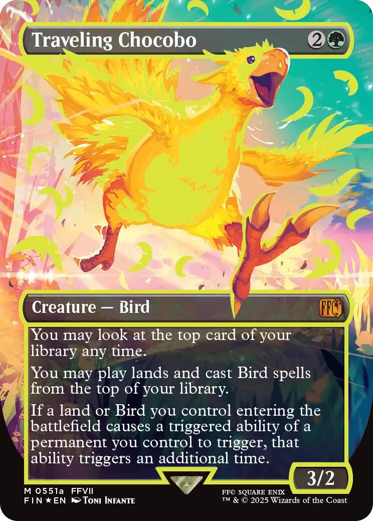 Traveling Chocobo (Borderless) (Neon Ink Yellow) [FINAL FANTASY] | L.A. Mood Comics and Games