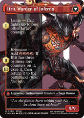 Clive, Ifrit's Dominant // Ifrit, Warden of Inferno (Borderless) (Surge Foil) [FINAL FANTASY] | L.A. Mood Comics and Games