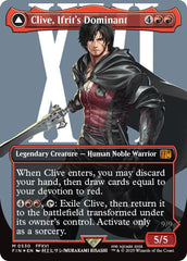 Clive, Ifrit's Dominant // Ifrit, Warden of Inferno (Borderless) (Surge Foil) [FINAL FANTASY] | L.A. Mood Comics and Games