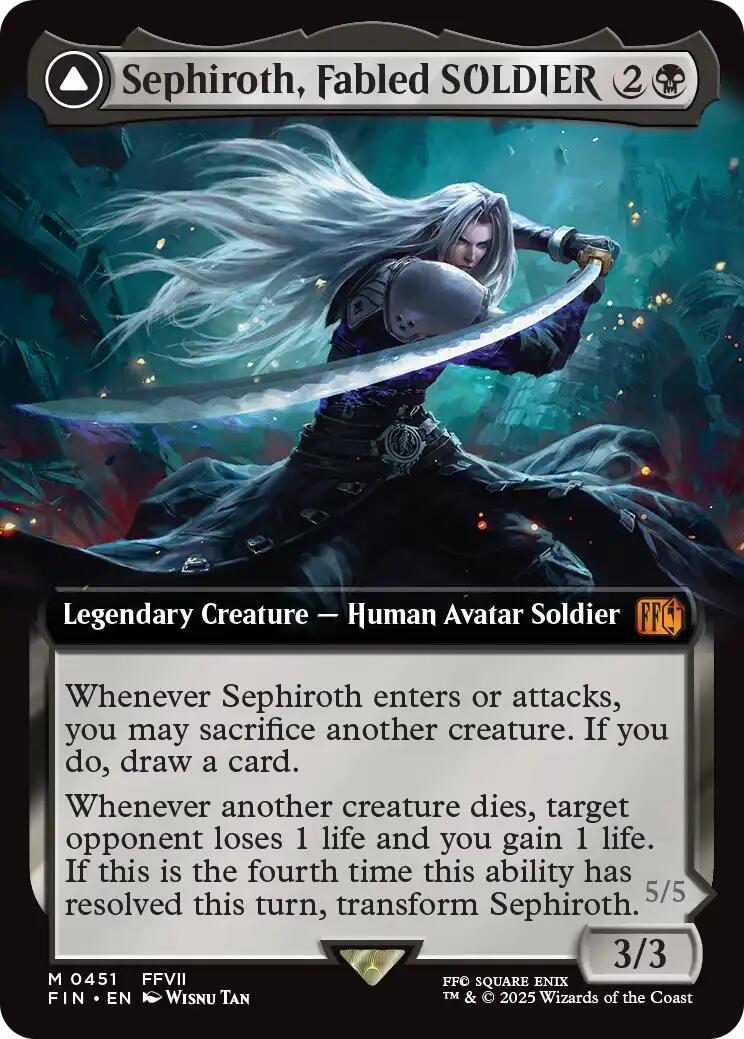 Sephiroth, Fabled SOLDIER // Sephiroth, One-Winged Angel (Extended Art) [FINAL FANTASY] | L.A. Mood Comics and Games