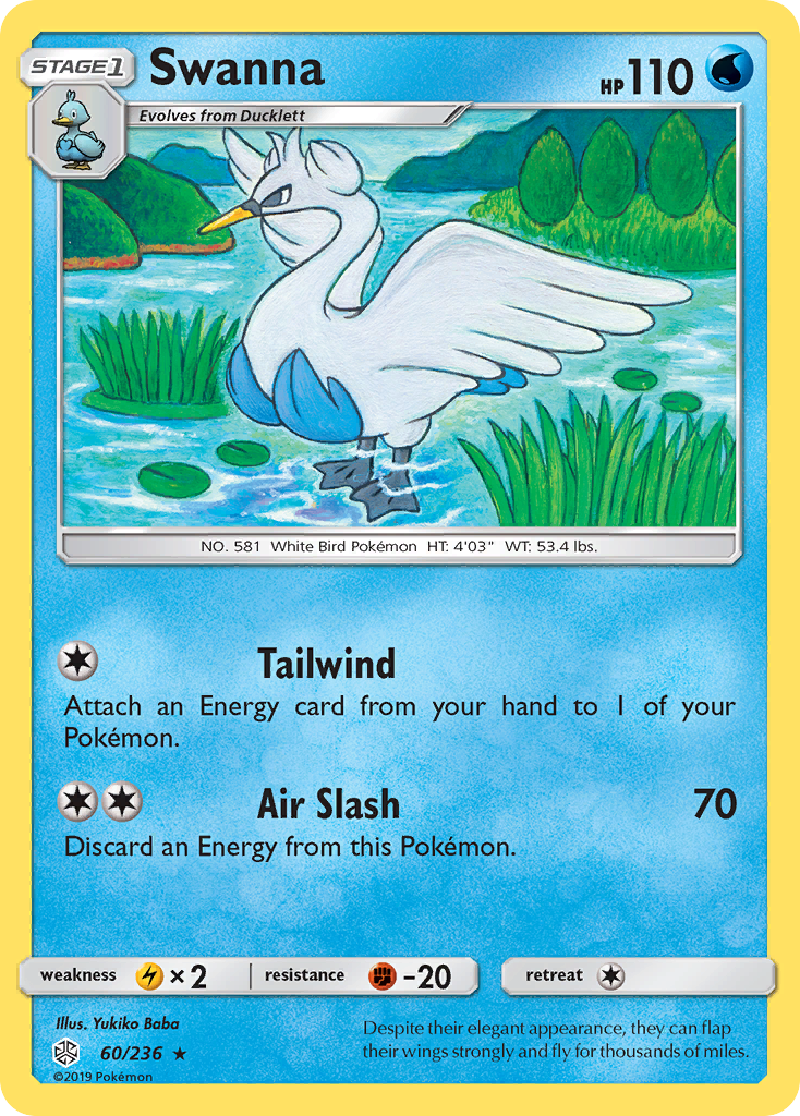 Swanna (60/236) [Sun & Moon: Cosmic Eclipse] | L.A. Mood Comics and Games