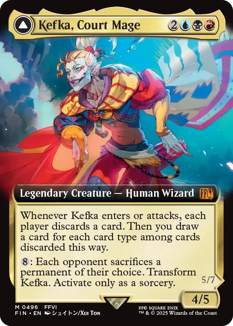 Kefka, Court Mage // Kefka, Ruler of Ruin (Extended Art) [FINAL FANTASY] | L.A. Mood Comics and Games