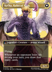 Kefka, Court Mage // Kefka, Ruler of Ruin (Borderless) (Surge Foil) [FINAL FANTASY] | L.A. Mood Comics and Games