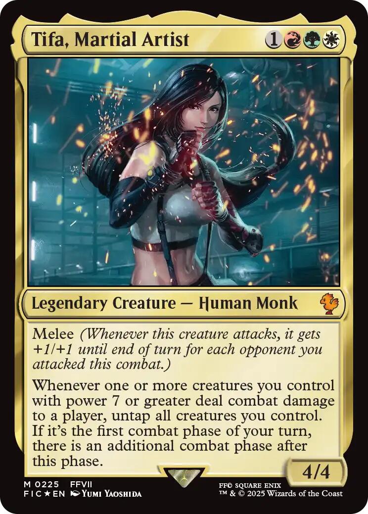 Tifa, Martial Artist (Surge Foil) [FINAL FANTASY Commander] | L.A. Mood Comics and Games